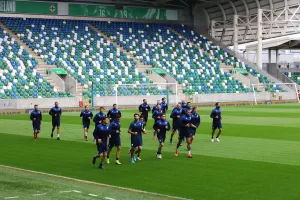 Η προπόνηση της Εθνικής στο Windsor Park (φώτος)