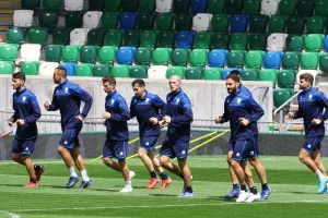 Η προπόνηση της Εθνικής στο Windsor Park (φώτος)