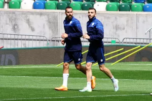 Η προπόνηση της Εθνικής στο Windsor Park (φώτος)