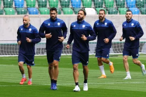 Η προπόνηση της Εθνικής στο Windsor Park (φώτος)