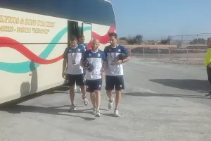 Η άφιξη της Εθνικής μας στην ΑΡΕΝΑ (Φώτος)