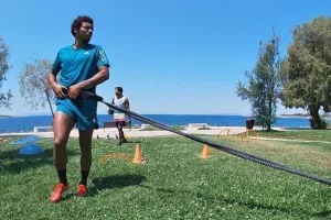 Προπόνηση και... ατάκα! (Βίντεο)