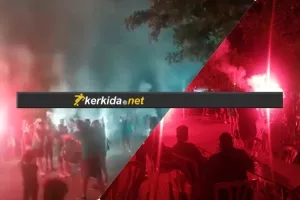 Έκαναν τη νύχτα μέρα με βεγγαλικά οι Ομονοιάτες! (βίντεο)