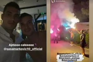 Το... έκαψαν στο πάρτι του Σάσα Μάρκοβιτς, παρών Σάβιτς, Βούκασιν και Γιοβάνοβιτς!