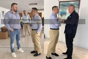 Τετ-α-τετ Κίρζη με Α.Πουλλαίδη και Ντουμπόφ