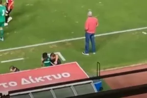 Αποχώρησε υποβασταζόμενος o Λοϊζου! (βίντεο) 