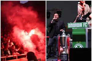 Ο ύμνος στην πίστα, καπνογόνα... στην κερκίδα! (Βίντεο)