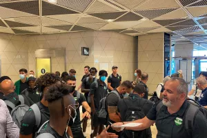 Άφιξη στο Αζερμπαϊτζάν (φώτος)