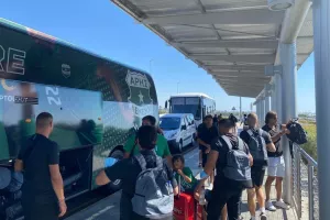 "Πέταξε" για Αζερμπαϊτζάν ο Άρης - Μαζί του το Kerkida.net (Φώτος)