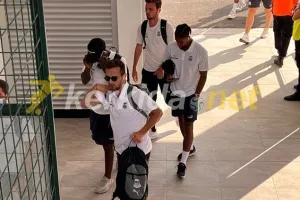 Η άφιξη του Απόλλωνα στο γήπεδο της Δόξας (φώτος kerkida.net)