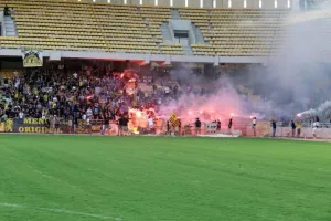 Εκατοντάδες φίλοι της Ένωσης στην OPAP Arena για τη δοκιμαστική πτήση του αετού