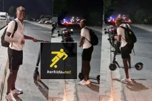 Αναχώρησε με… σκούτερ ο Ολατούντζι! (φώτος)