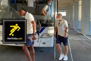 Με πατερίτσες αλλά δίπλα στην ομάδα ο Ίλιεφ! 