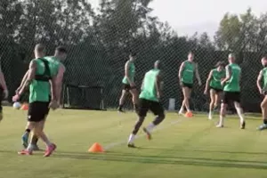 (Βίντεο) "Πράσινες" στιγμές από την προπόνηση