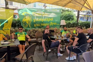 (Φώτος & βίντεο) Pre-game στο Βελιγράδι οι ΑΕΚτζήδες