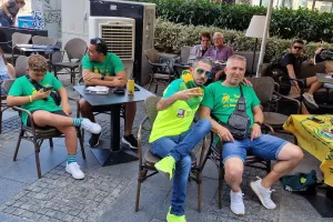 (Φώτος & βίντεο) Pre-game στο Βελιγράδι οι ΑΕΚτζήδες