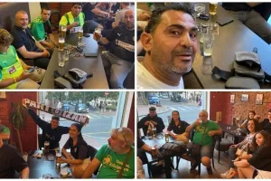 ΩΡΑΙΟ... με οπαδούς της ΑΕΚ και της Παρτιζάν! (φώτος)