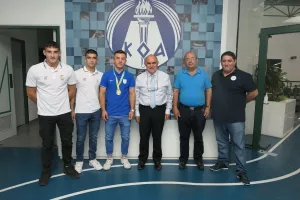 Στα γραφεία του ΚΟΑ αντιπροσωπεία της Κυπριακής Ομοσπονδίας Τζούντο