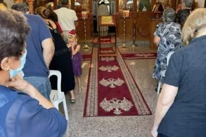 Θεία Λειτουργία στο Παρεκκλήσι Παναγίας Σουμελά (Φώτος)