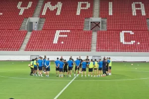 Η προπόνηση του Απόλλωνα στο "Γ. Καραϊσκάκης" (Φώτος/Βίντεο)