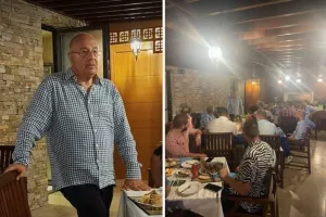 Ο Πουλλαϊδης... τραπέζωσε τους εκπροσώπους των ΜΜΕ