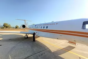 Το κυβερνητικό αεροπλάνο της Κυπριακής Δημοκρατίας