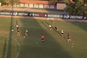 Η προπόνηση του ΑΠΟΕΛ από... ψηλά (βίντεο)
