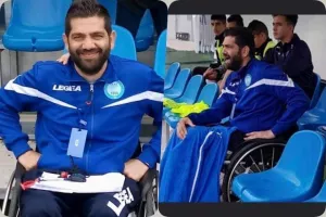 Ο Γιώργος Ζορπάς κοουτσάρει από τροχοκάθισμα και στέλνει μηνύματα ξανά και ξανά