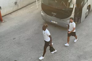ΦΩΤΟΣ/Στο γήπεδο η ΑΕΚ