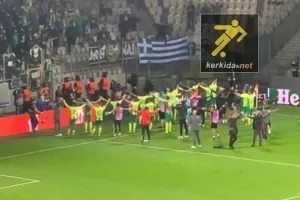 Η βραδιά έκλεισε με "ΑΕΚ, ΑΕΚ..." μαζί με τον κόσμο! (βίντεο kerkida)