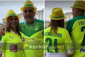 Γονείς Εγγλέζου στο Kerkida: «Ήρθαμε να στηρίξουμε την ΑΕΚ και τον Νικόλα μας»