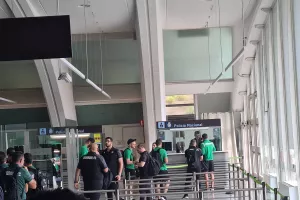 Έφθασε Μπιλμπάο η Ομόνοια (φώτος)