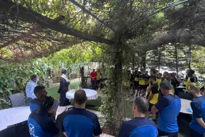 O καθιερωμένος αγιασμός της ΠΑΕΕΚ (φώτος)