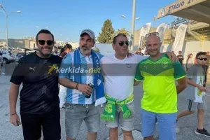 Αγκαλιασμένοι οι οπαδοί Πάφου και ΑΕΚ!