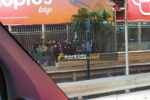 ΦΩΤΟΣ kerkida/Παντού αστυνομία περιμετρικά του «Şükrü Saracoğlu»