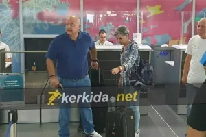 Με την σύζυγο ο πρόεδρος