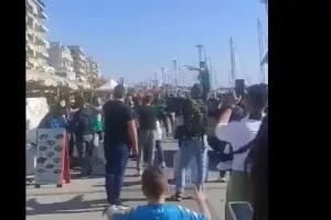 Οι οπαδοί του Παναθηναϊκού μετέτρεψαν τον Βόλο σε Λεωφόρο (βίντεο)