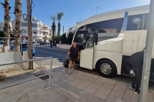 Η άφιξη της Πάφος FC στο "Αμμόχωστος-Επιστροφή" (φώτος)