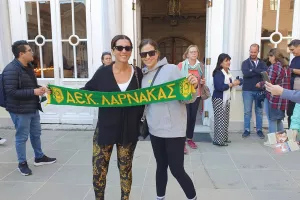 Άντρη και Μαριλένα... ΑΕΚ 