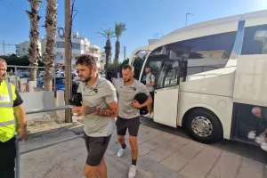 Η άφιξη της Πάφος FC στο "Αμμόχωστος-Επιστροφή" (φώτος)