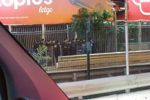 ΦΩΤΟΣ kerkida/Παντού αστυνομία περιμετρικά του «Şükrü Saracoğlu»