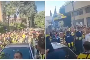 (ΒΙΝΤΕΟ Kerkida) Εκατοντάδες οπαδοί της Φενέρ πορεία στη Λήδρας