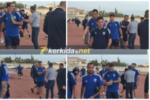 Άφιξη αποστολής ΑΝΟ με... κίνηση Λάρκου! (Φώτος Kerkida)