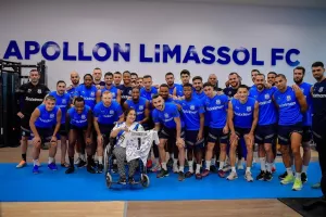 Η Ευαγγελία στο προπονητικό κέντρο του Απόλλωνα (φώτος)