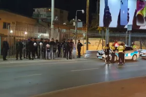 ΦΩΤΟΣ kerkida/Παντού αστυνομία περιμετρικά του «Şükrü Saracoğlu»