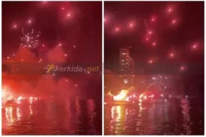 "Κάηκε" ο παραλιακός για τα γενέθλια της ΑΕΛ! (βίντεο Kerkida)