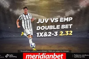 Ανεβάζει στροφές η Γιουβέντους, Όλα στο online betting της Meridianbet