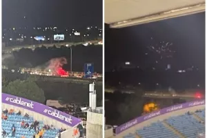 Πορεία με πυροτεχνήματα οι Πορτοκαλί προς το ΓΣΠ! (βίντεο/φώτος)