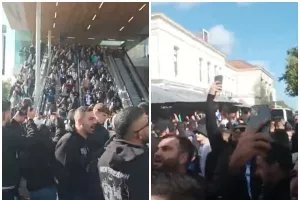 (Βίντεο - Απολλωνίστες) Μαζική άφιξη στο Άλκμααρ από Άμστερνταμ και χαμός!