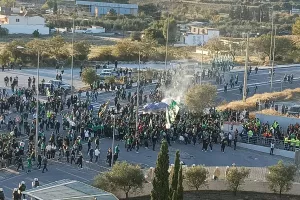 Παναθηναϊκός: Η άφιξη του κόσμου των πρασίνων στο Πανθεσσαλικό Στάδιο